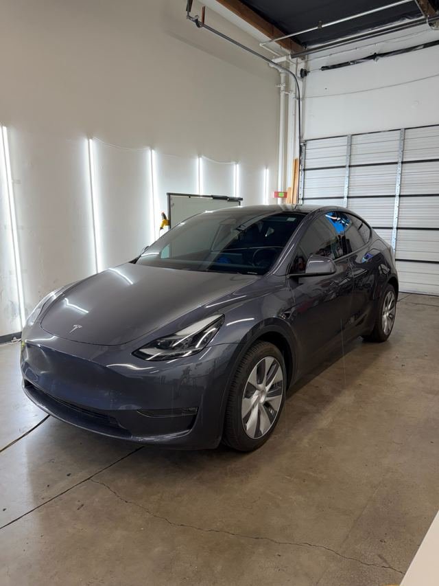 Gray Tesla Model Y with Phantom Tint