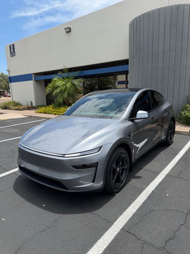 Gray Tesla Model Y with Phantom Tint