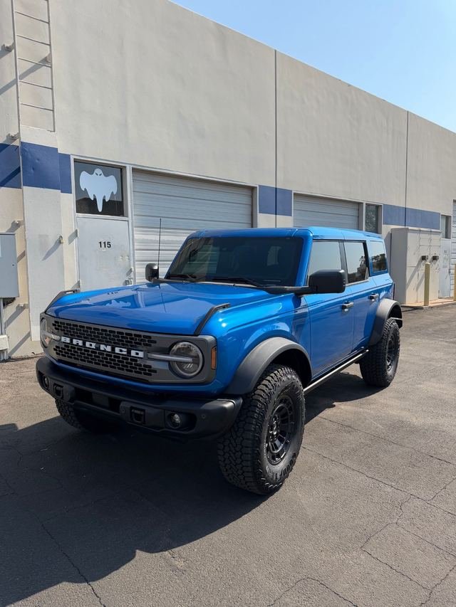 Blue Ford Bronco with Phantom Tint