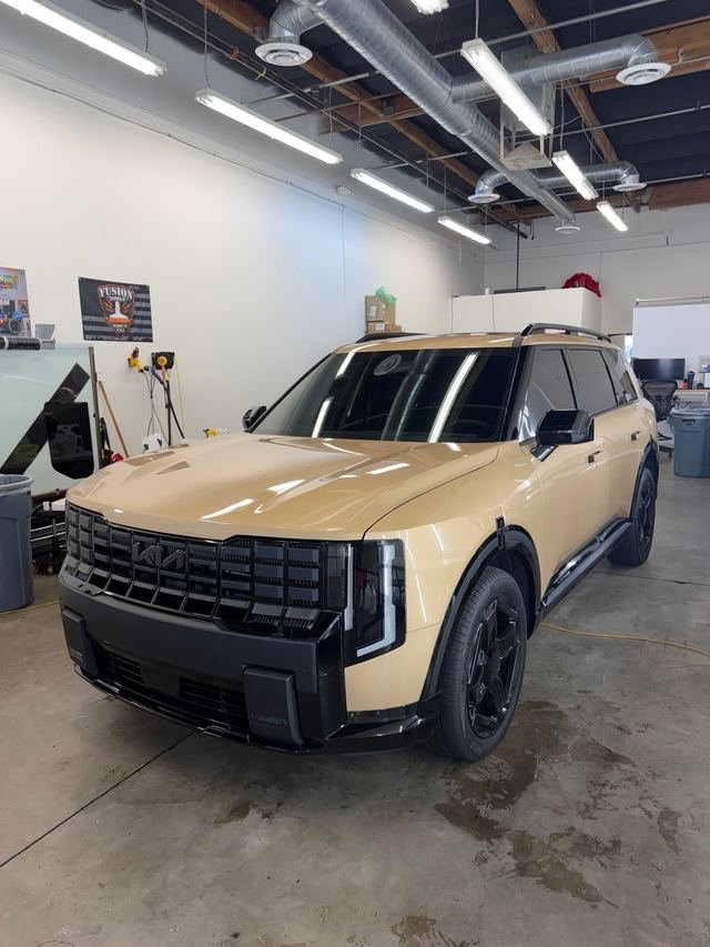Tan Kia Telluride with Phantom Tint